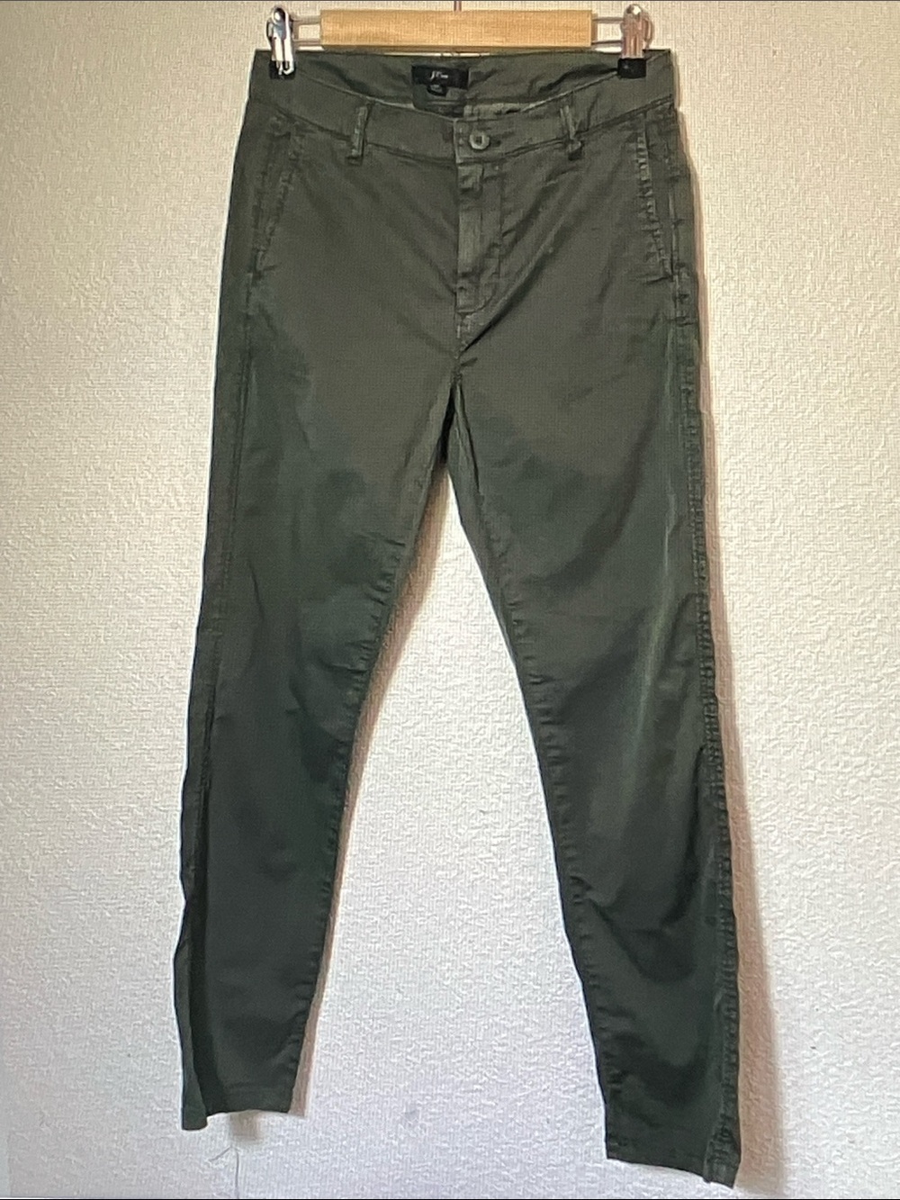 J. Crew Straight-Leg Chino Pants in Olive